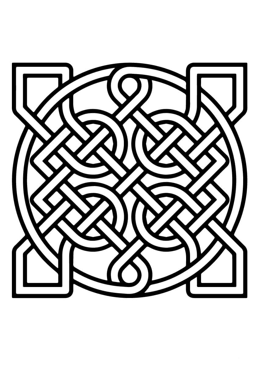 Celtic Knot 17 Coloring Game Celtic Knot 17