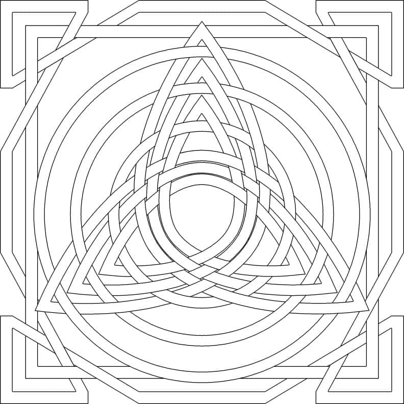 Celtic Knot 19 Coloring Game Celtic Knot 19