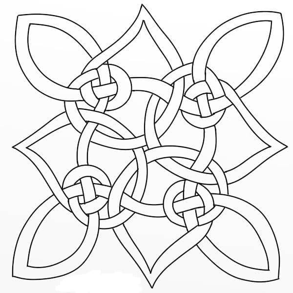 Celtic Knot 24 Coloring Game Celtic Knot 24