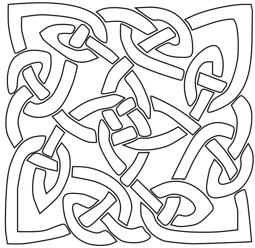 Celtic Knot 25 Coloring Game Celtic Knot 25