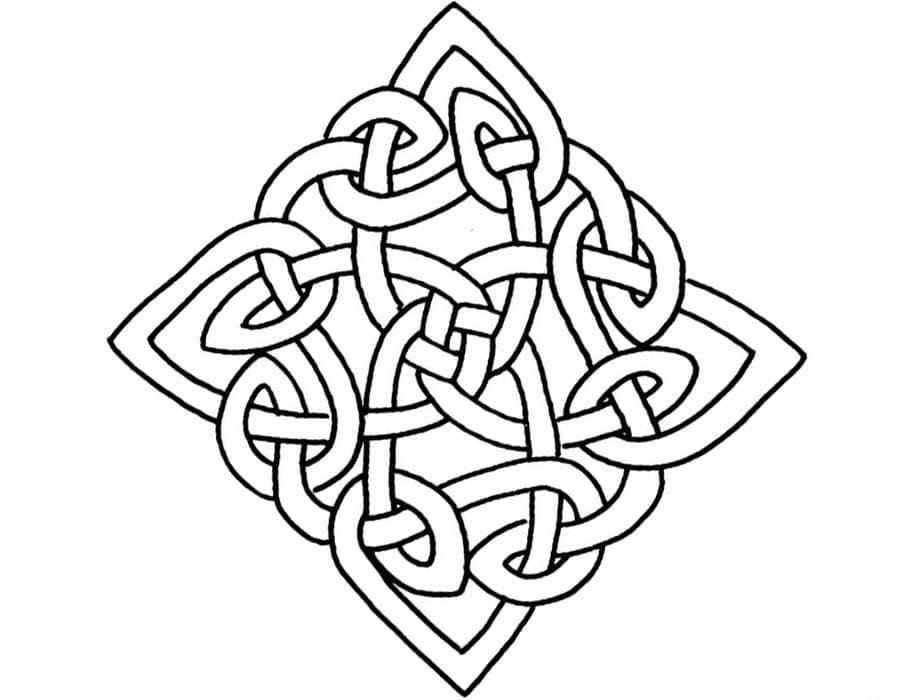 Celtic Knot 28 Coloring Game Celtic Knot 28