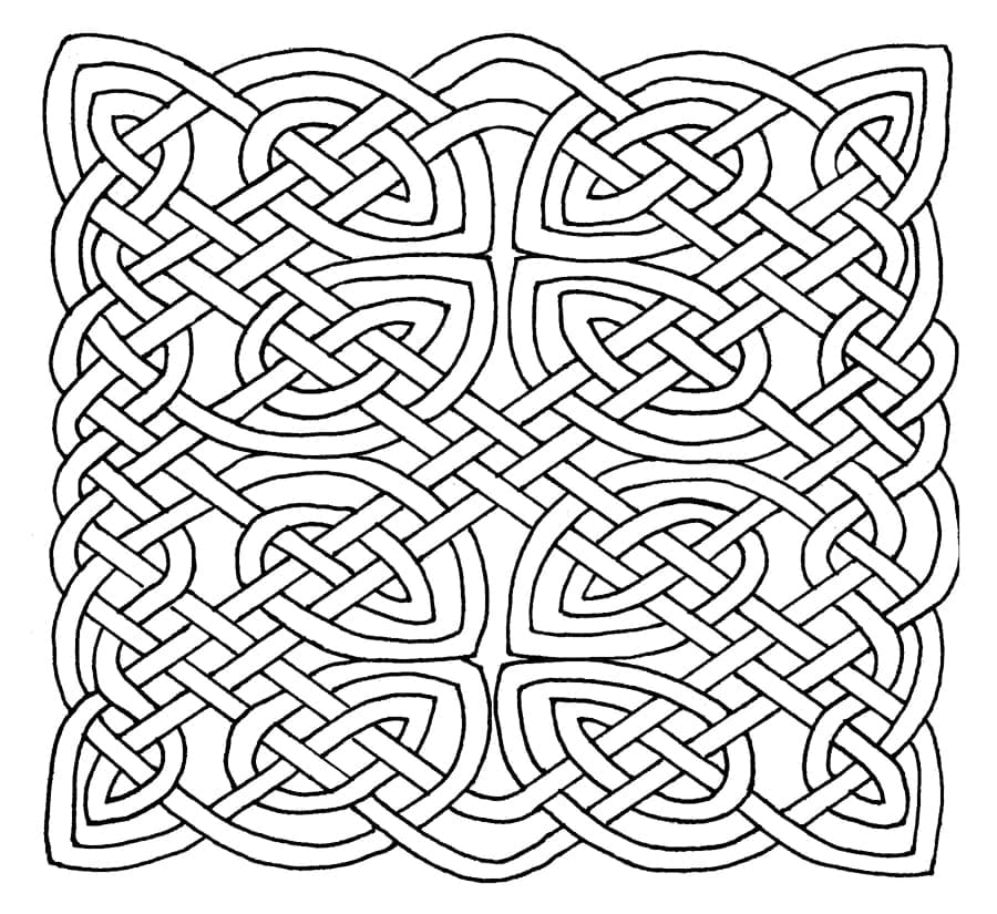 Celtic Knot 34 Coloring Game Celtic Knot 34