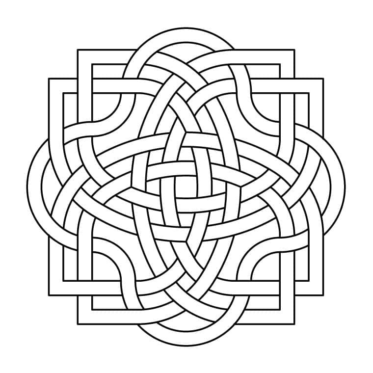 Celtic Knot 35 Coloring Game Celtic Knot 35