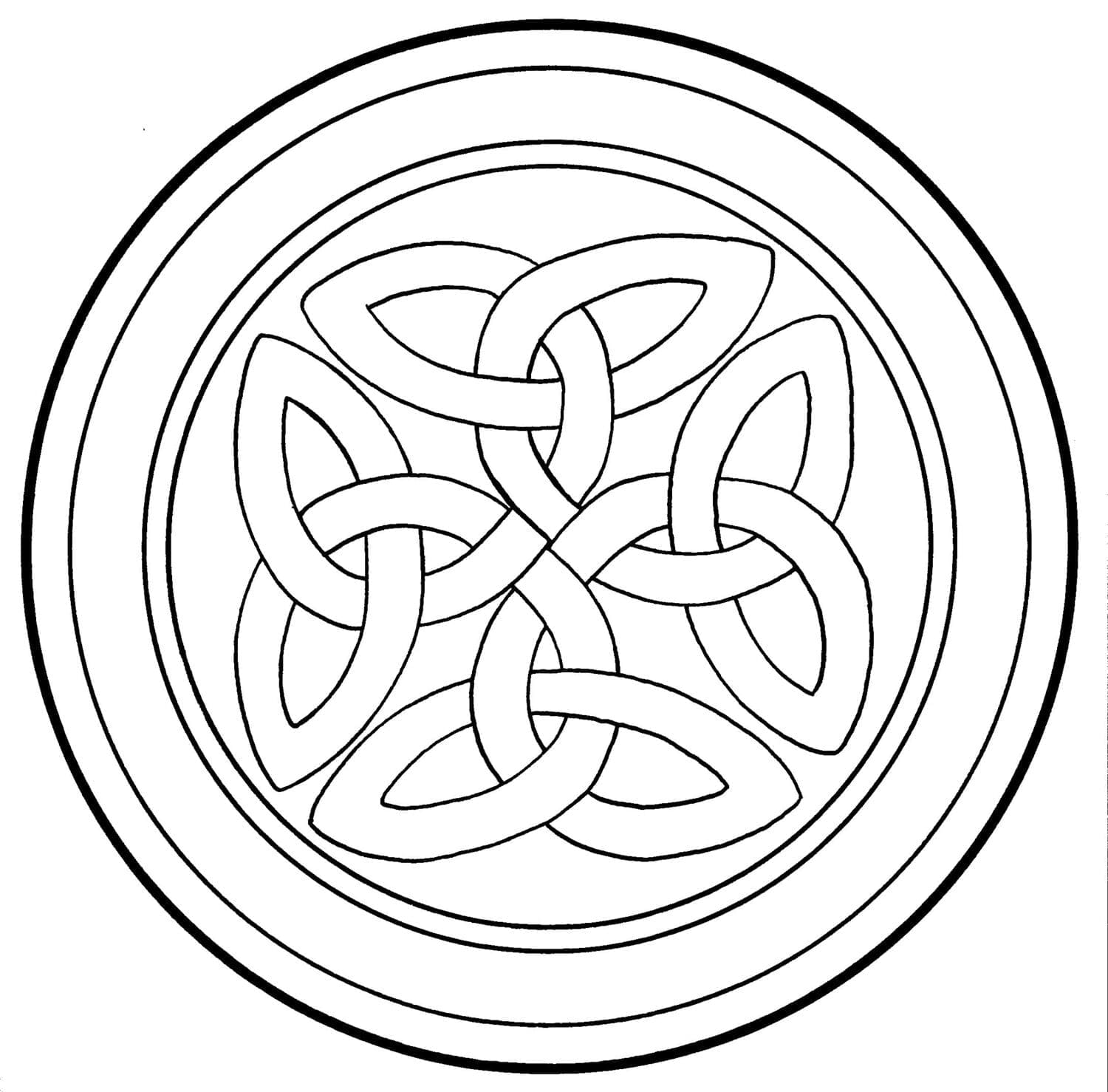 Celtic Knot 36 Coloring Game Celtic Knot 36