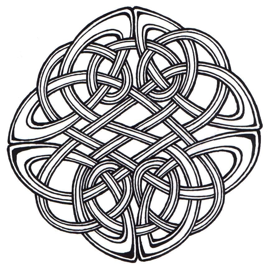 Celtic Knot 38 Coloring Game Celtic Knot 38