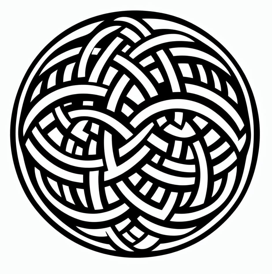 Celtic Knot 43 Coloring Game Celtic Knot 43