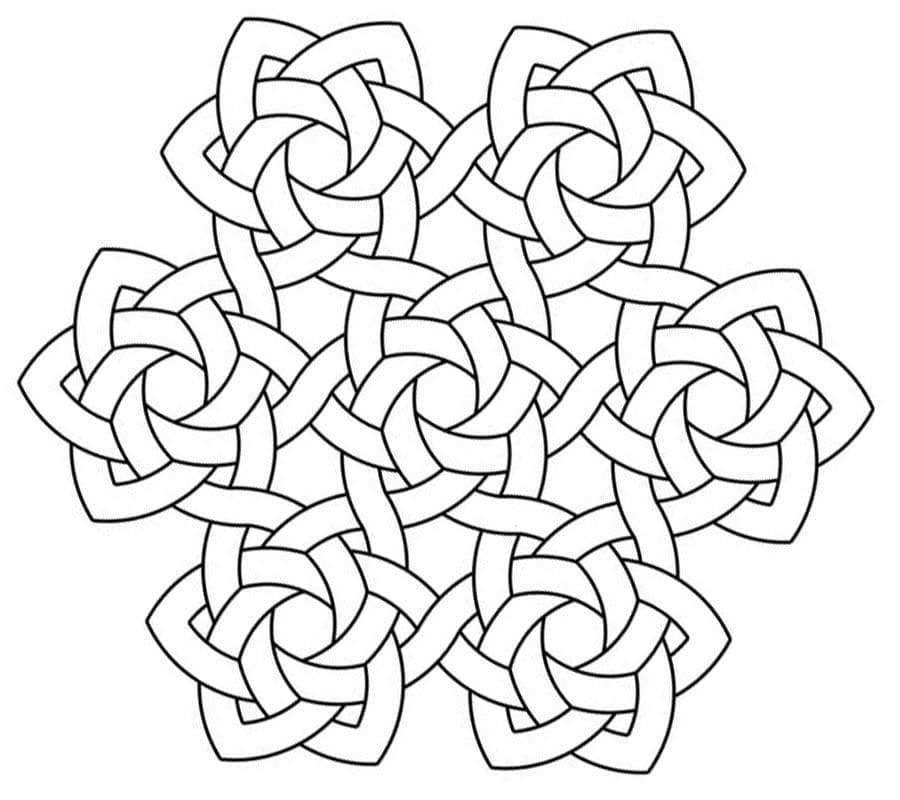 Celtic Knot 46 Coloring Game Celtic Knot 46
