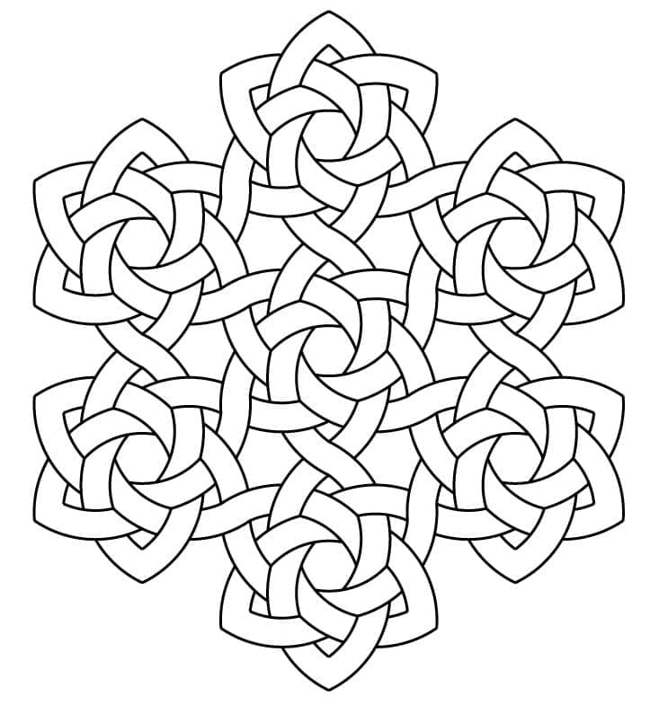 Celtic Knot 6 Coloring Game Celtic Knot 6