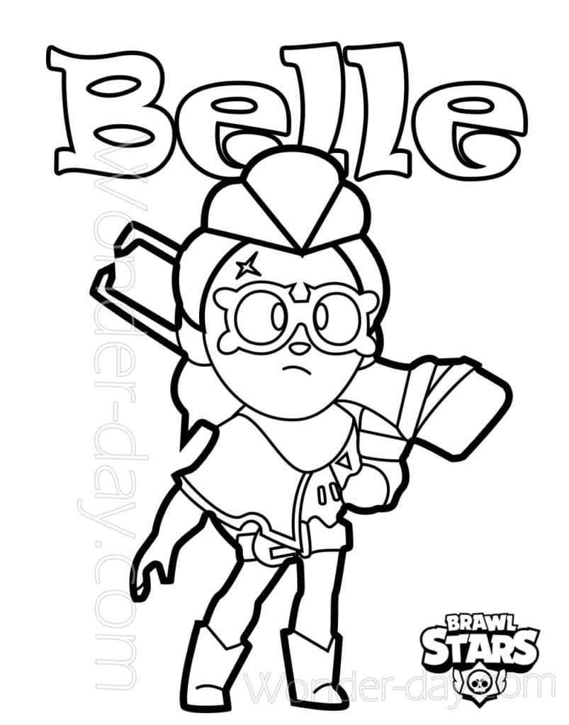 Character Belle Coloring Game Character Belle