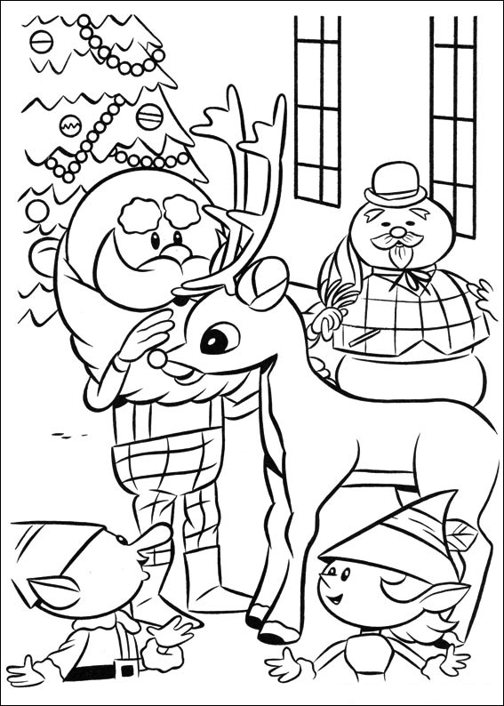 Character from Rudolph 1 Coloring Game Character from Rudolph 1