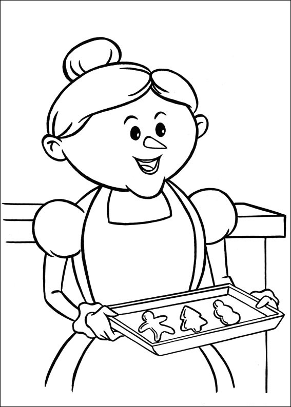 Character from Rudolph Coloring Game Character from Rudolph