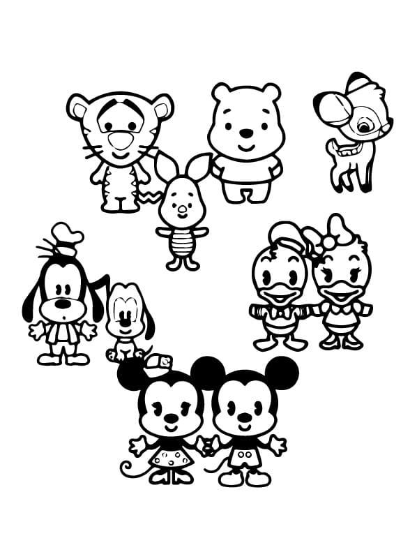 Characters Disney Cuties