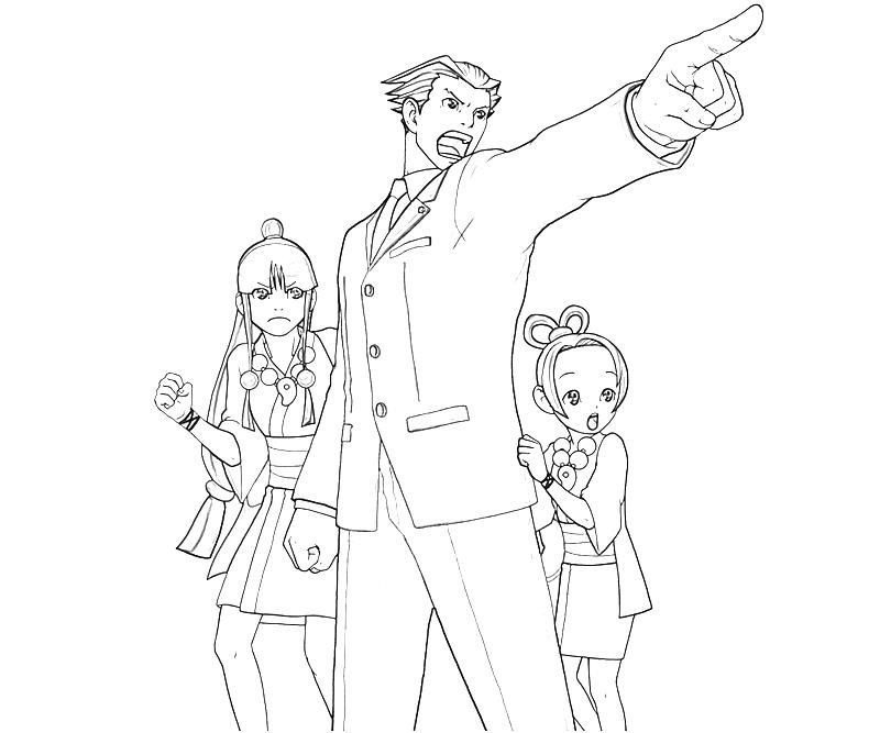 Characters from Ace Attorney