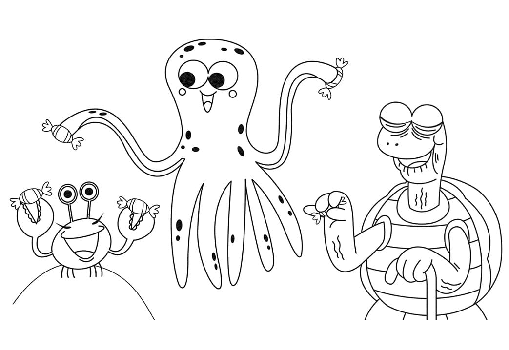 Characters from Baby Shark Halloween