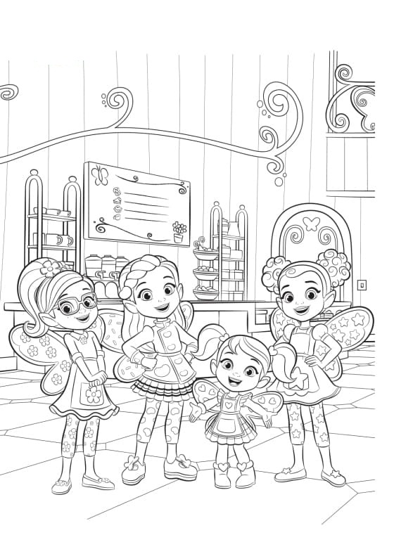 Butterbean’s Cafe Coloring Games - ColoringGames.Net