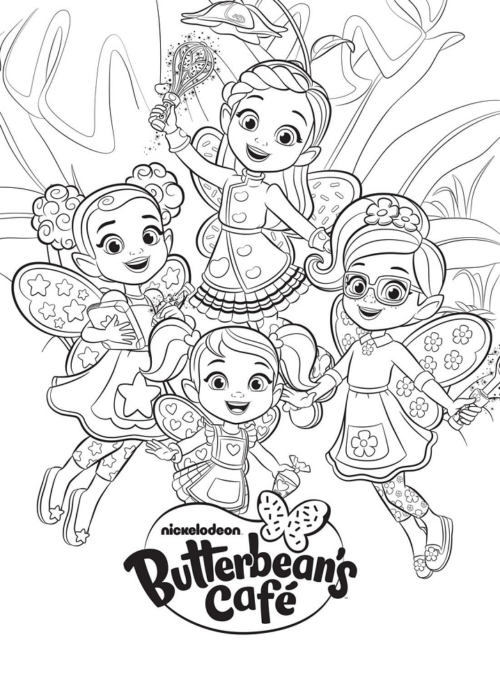 Butterbean’s Cafe Coloring Games - ColoringGames.Net