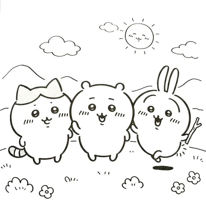 Characters from Chiikawa