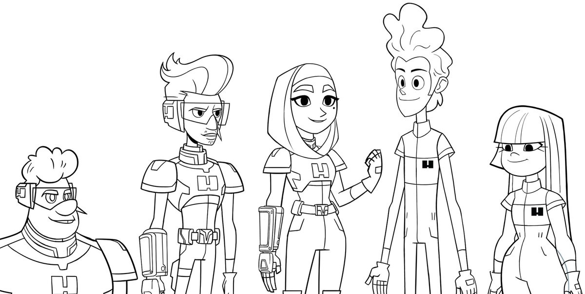 Characters from Glitch Techs 1