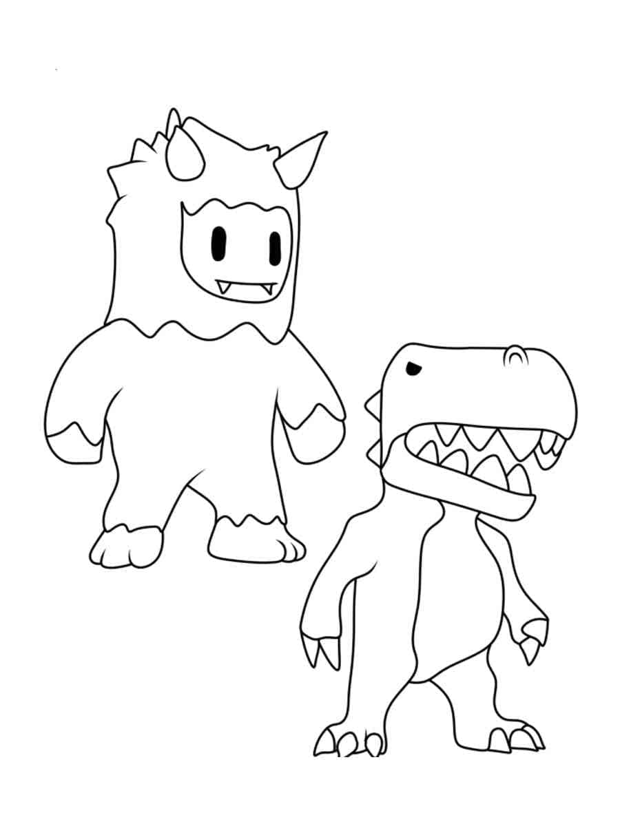 Characters from Stumble Guys