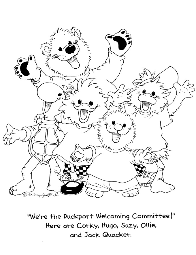 Characters from Suzy’s Zoo