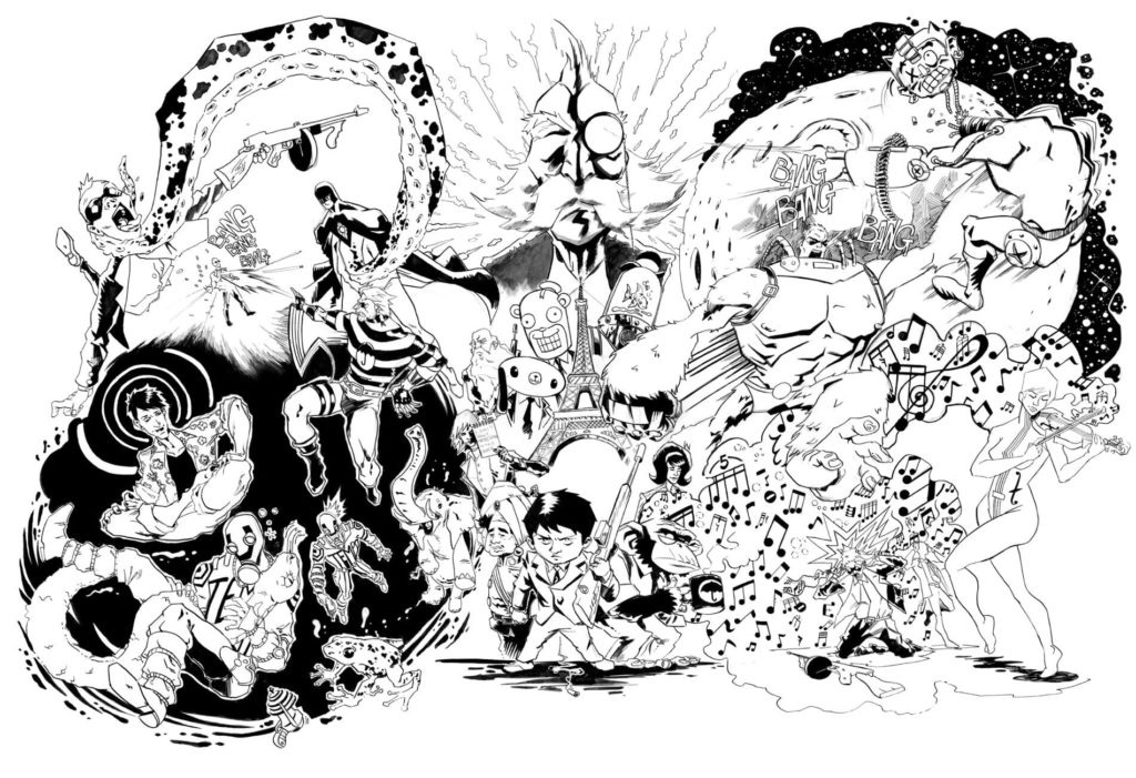 Characters from Umbrella Academy