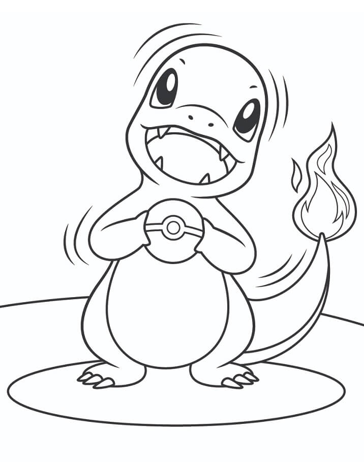 Charmander and Pokeball