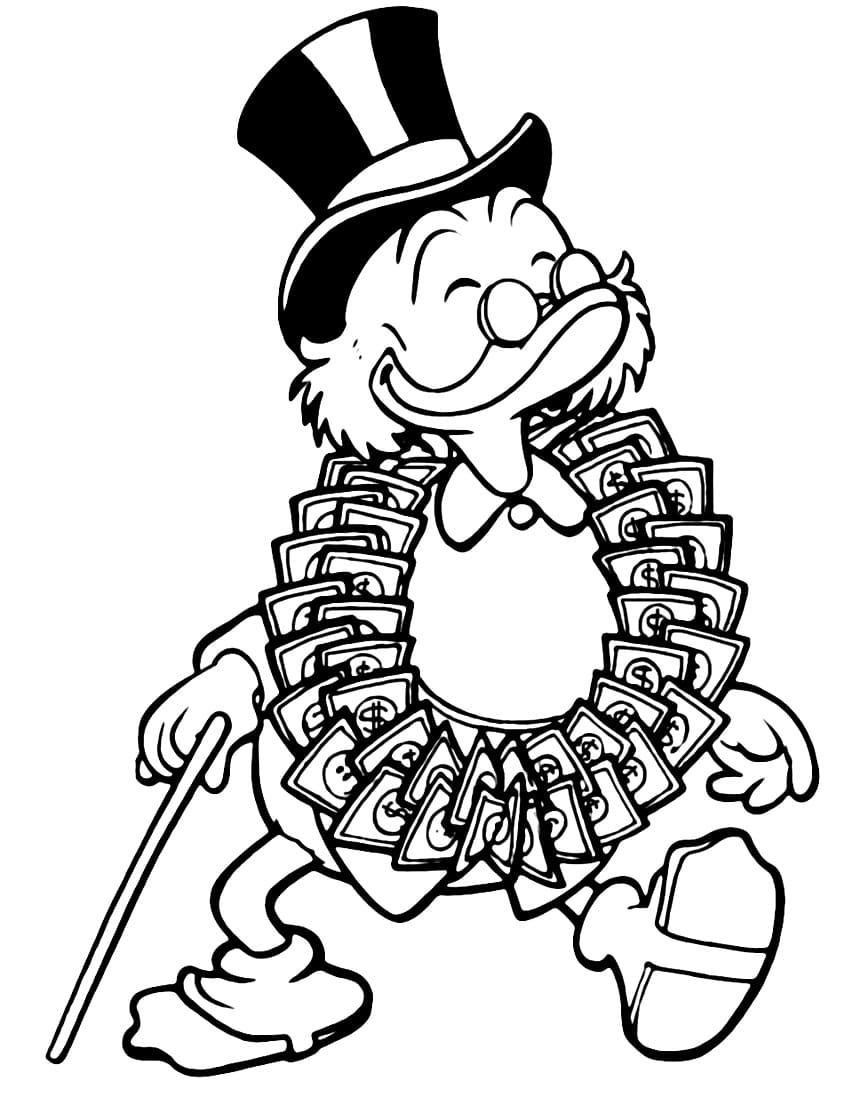 Cheerful Scrooge McDuck