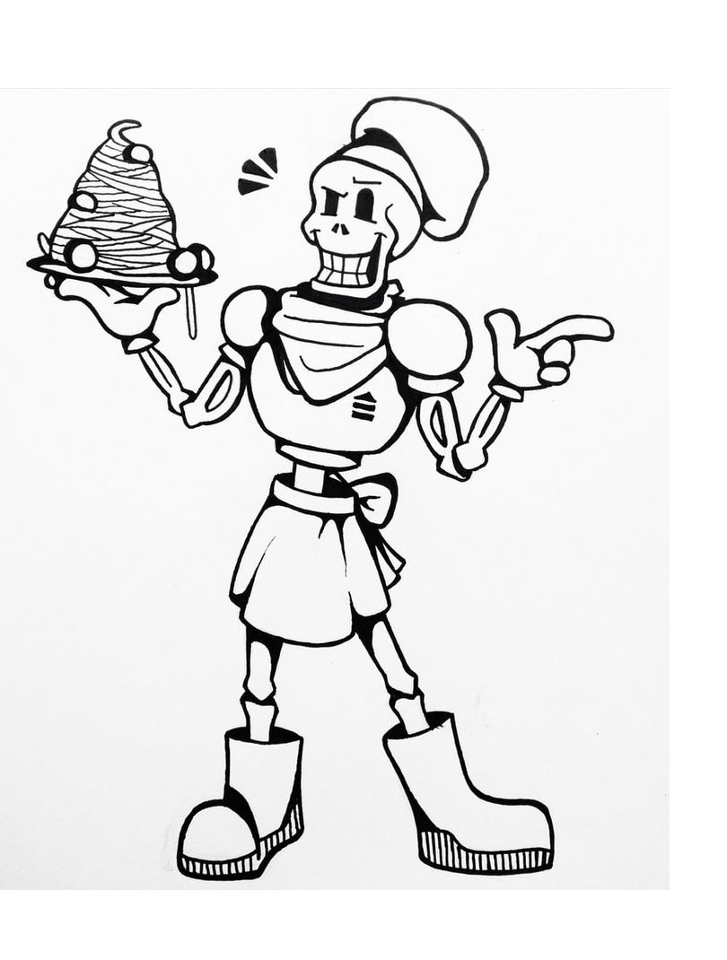 Chef Papyrus Coloring Game Chef Papyrus