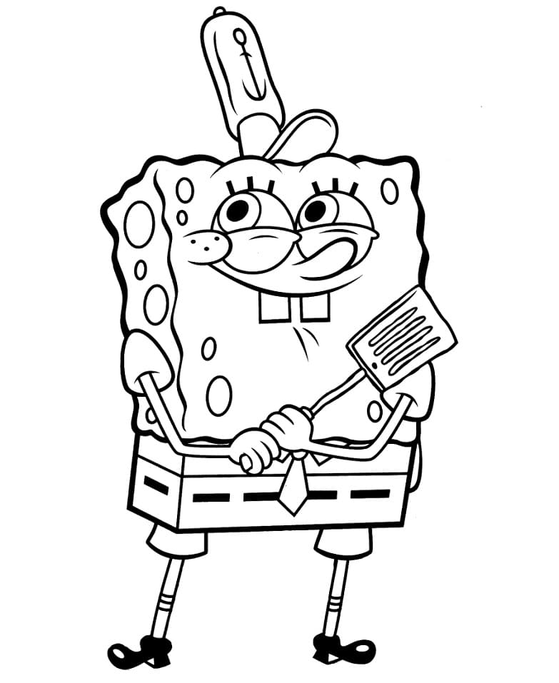 Chef SpongeBob Coloring Game Chef SpongeBob