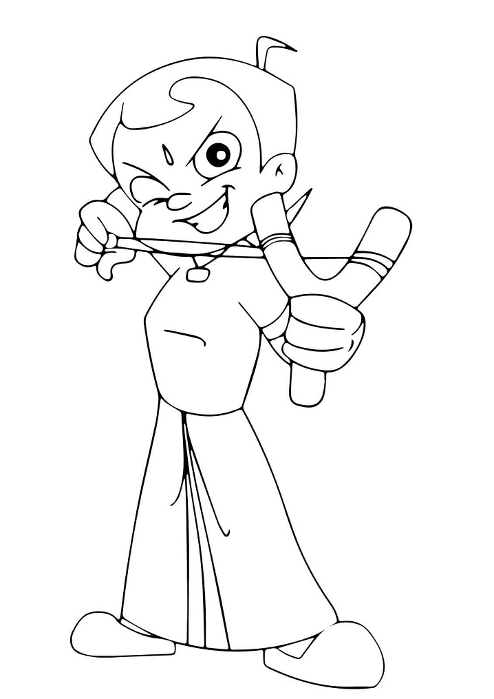 Chhota Bheem Firing Sling Shot