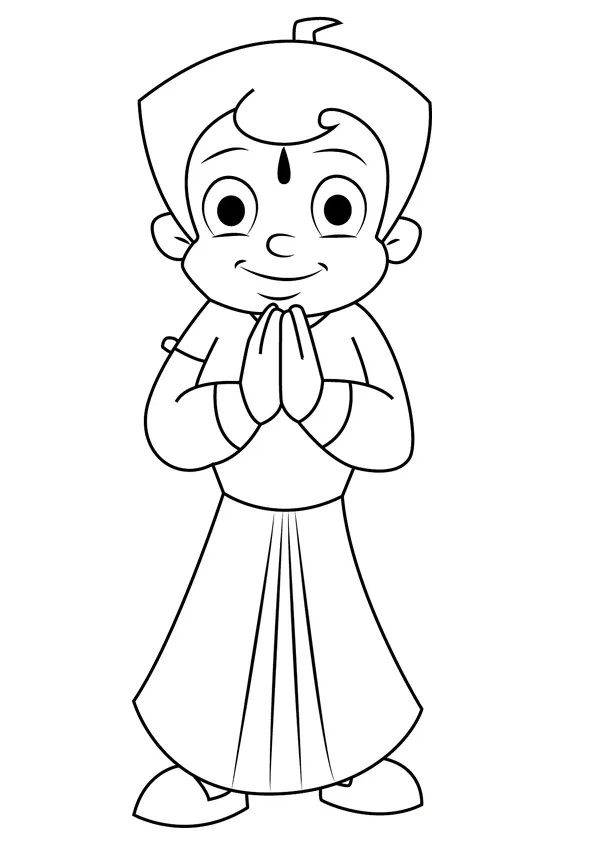 Cowboy Chhota Bheem Coloring - Play Free Coloring Game Online