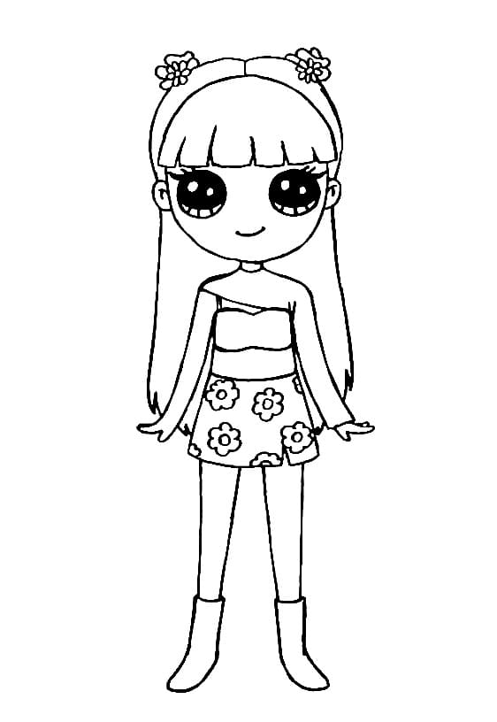 Chibi Blackpink Lisa Coloring Game Chibi Blackpink Lisa