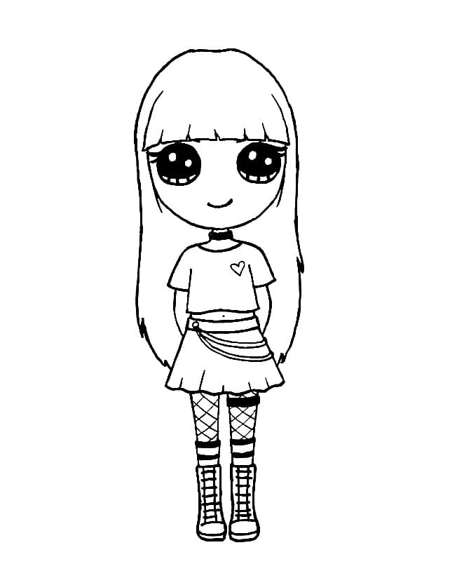 Chibi Lisa Blackpink Coloring Game Chibi Lisa Blackpink