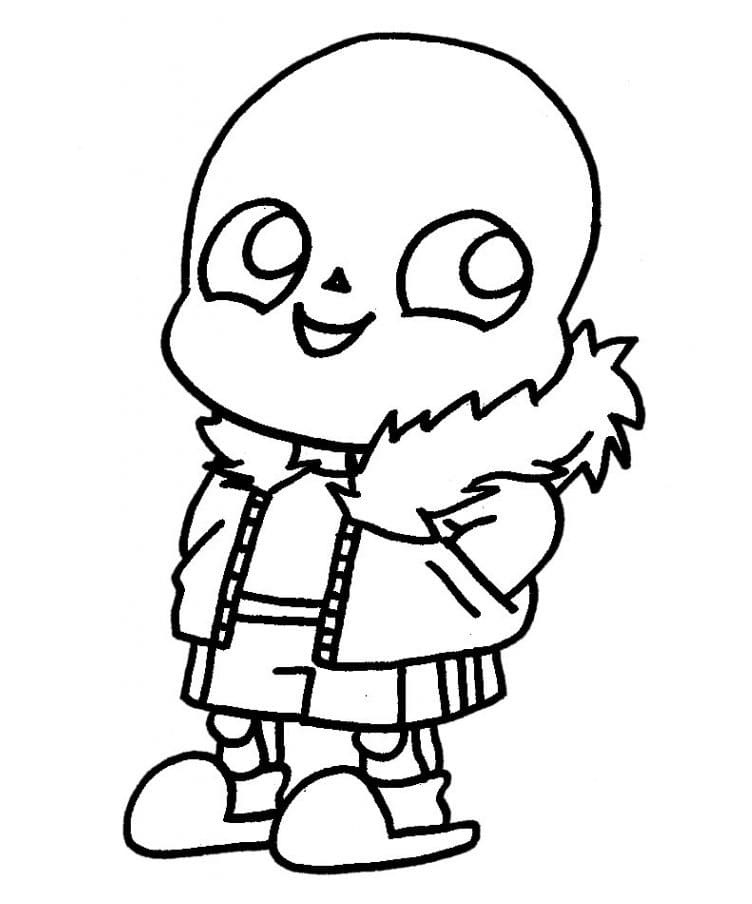 Chibi Sans Coloring Game Chibi Sans