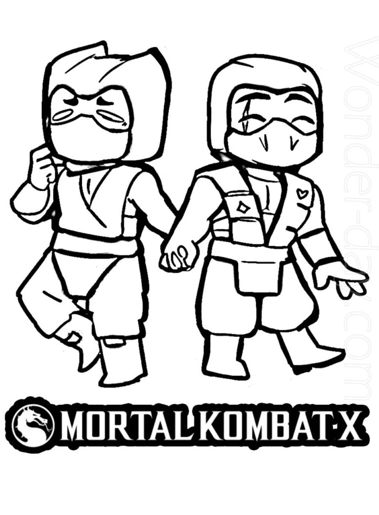 Chibi Sub-Zero and Scorpion