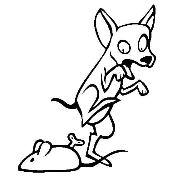 Chihuahua and Mouse Toy Coloring Game Chihuahua and Mouse Toy