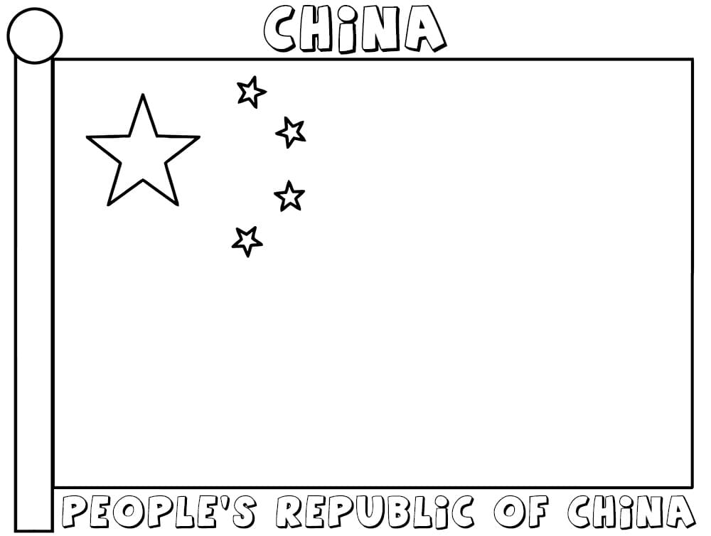 China Flag 2 Coloring Game China Flag 2