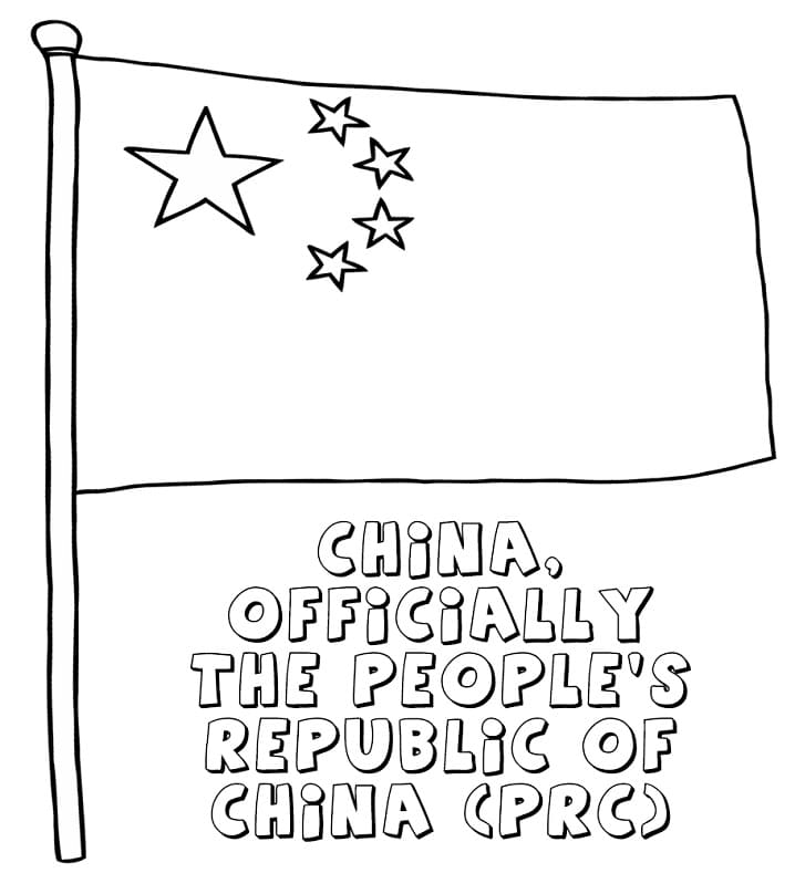 China Flag 3 Coloring Game China Flag 3