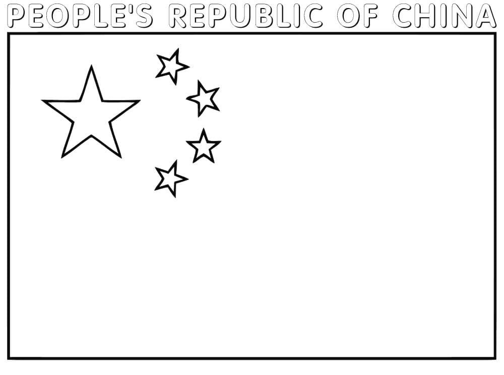 China Flag 6 Coloring Game China Flag 6