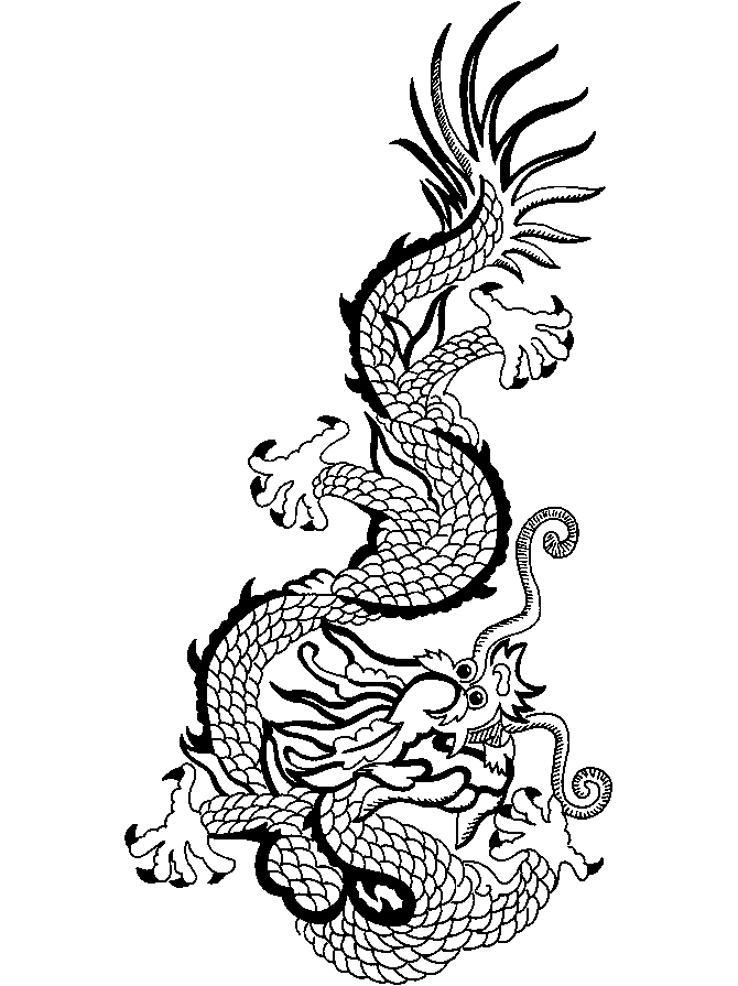 Chinese Dragon 1 Coloring Game Chinese Dragon 1