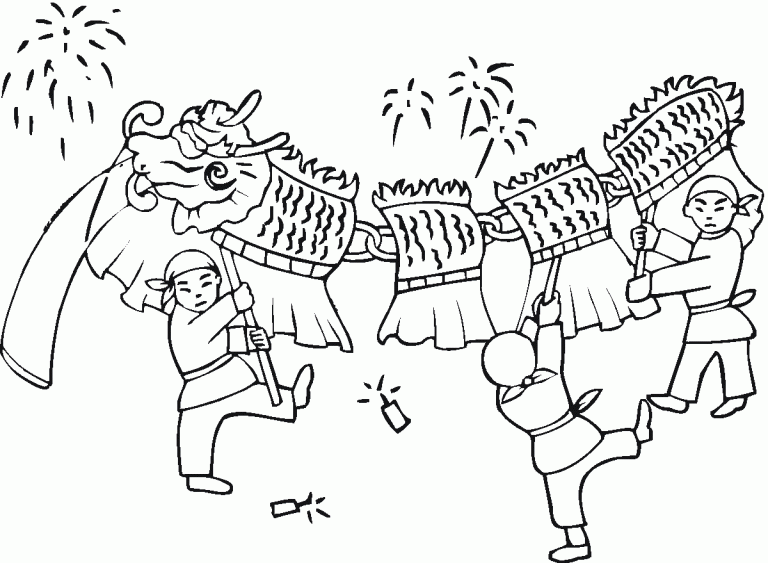 Chinese Dragon 3 Coloring Game Chinese Dragon 3