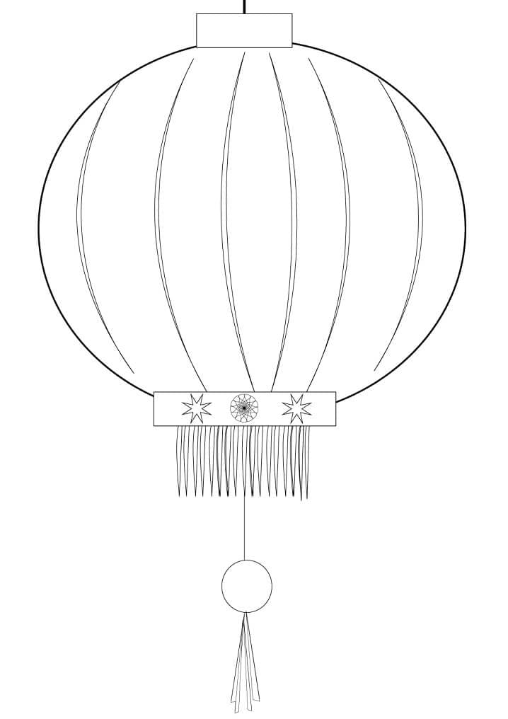 Chinese Lantern Coloring Game Chinese Lantern