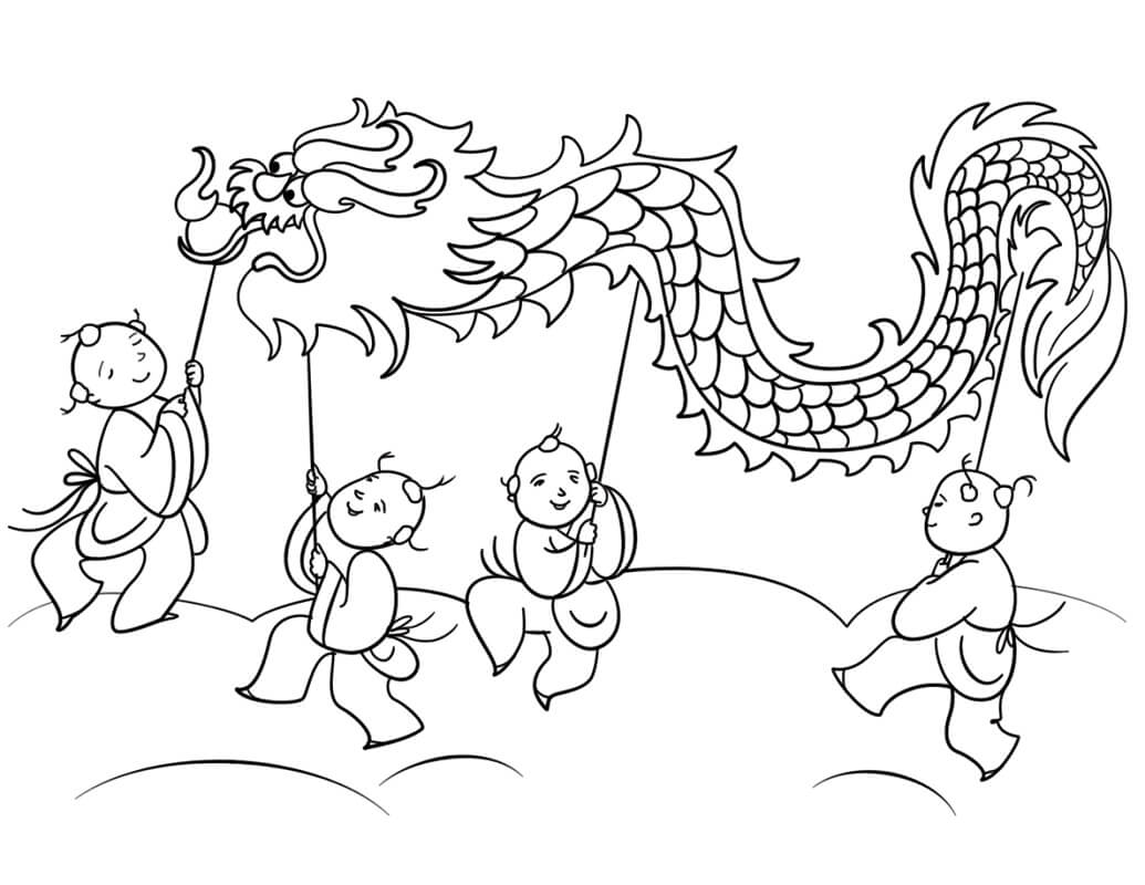 Chinese New Year Lion Dance Coloring Game Chinese New Year Lion Dance