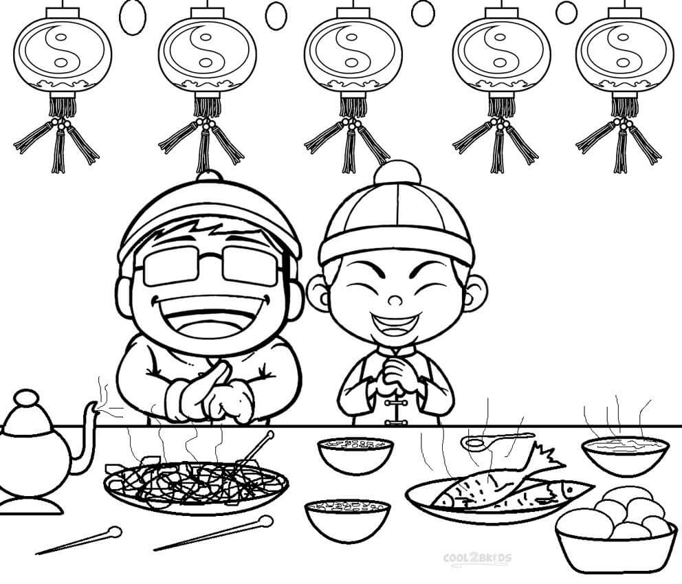 Chinese New Year 3 Coloring Game Chinese New Year 3
