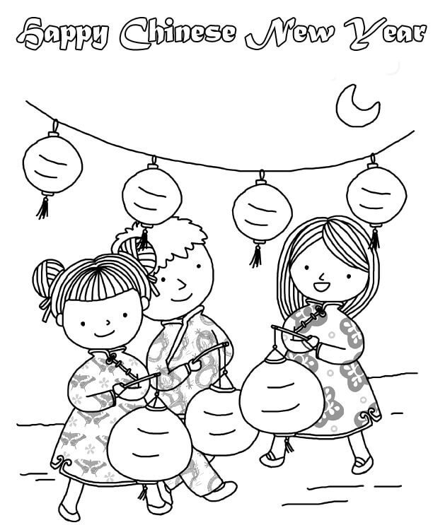 Chinese New Year 4 Coloring Game Chinese New Year 4
