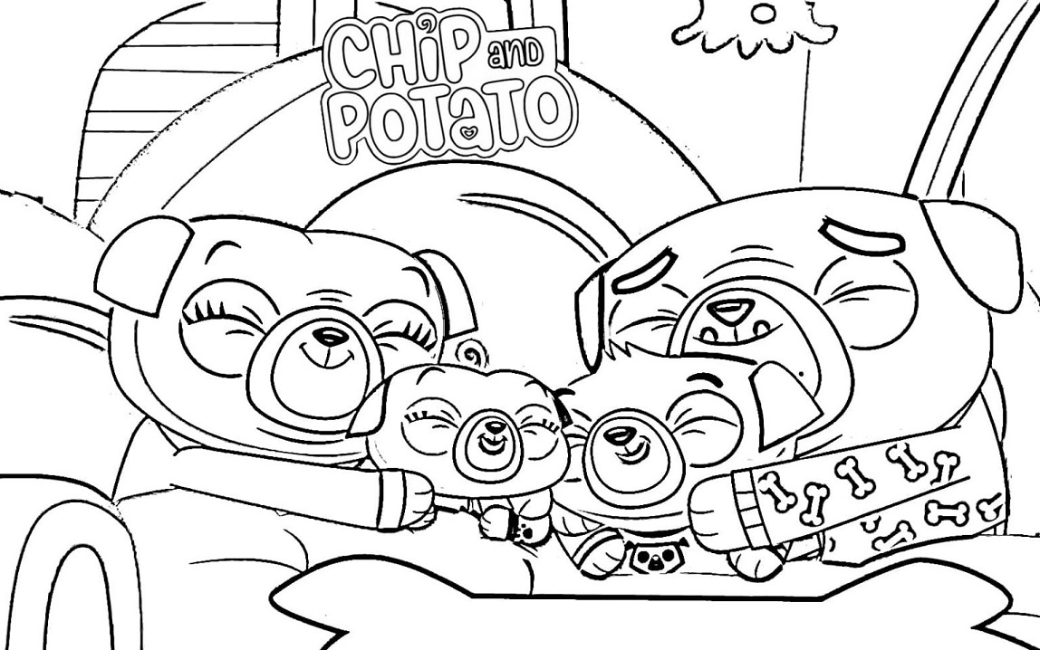 Chip Family Coloring Game Chip Family