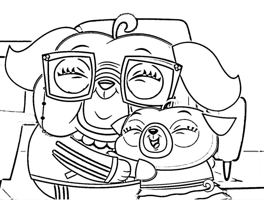 Chip and Grandma Pug Coloring Game Chip and Grandma Pug