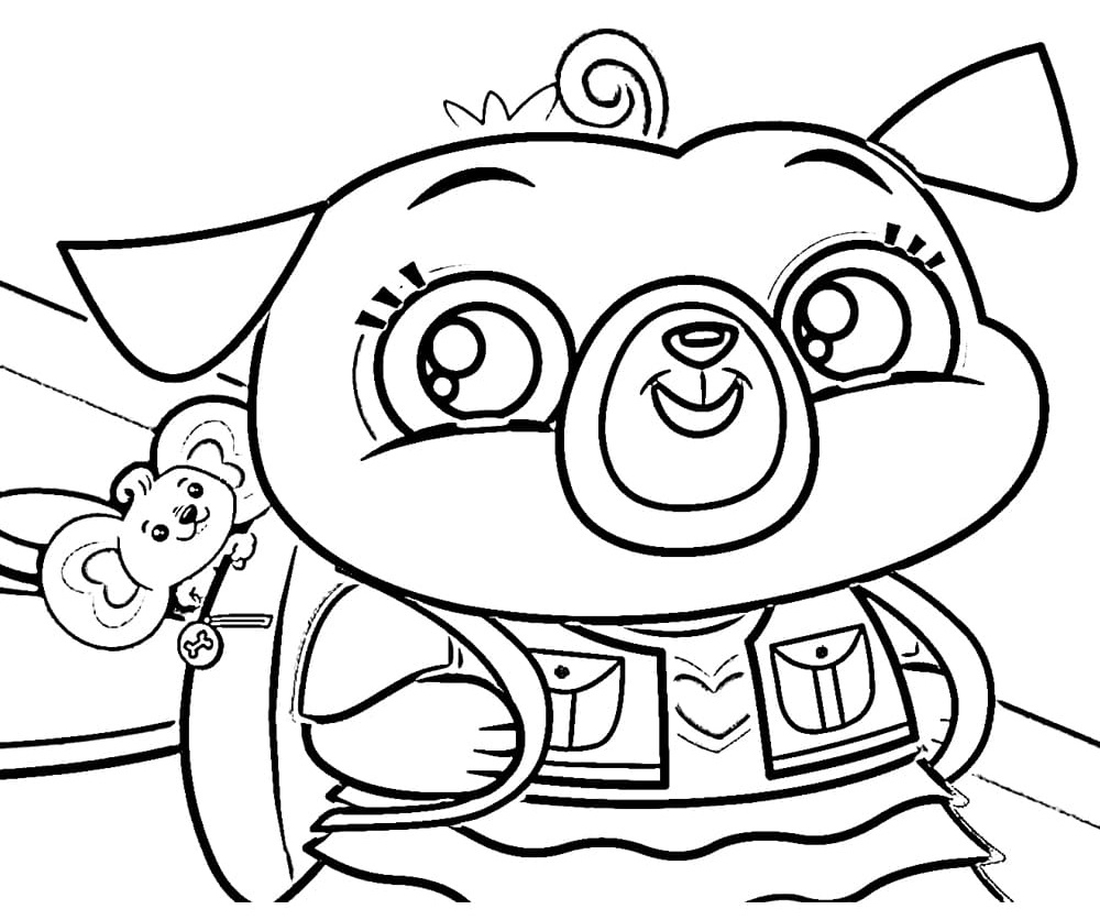 Characters from Chip and Potato Coloring - Play Free Coloring Game Online