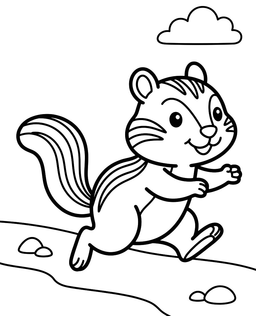 Chipmunk Printable