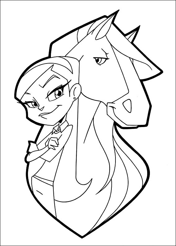 Chloe Stilton from Horseland Coloring Game Chloe Stilton from Horseland